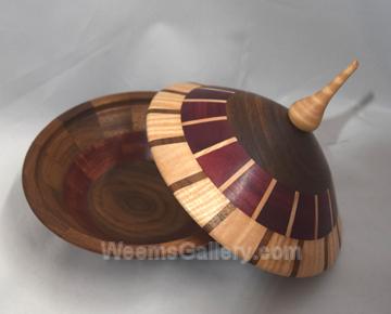 Mulit Wood Candy Bowl by Van Warren